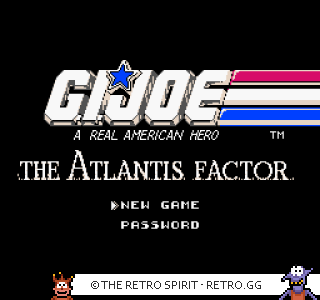 Game screenshot of G.I. Joe: The Atlantis Factor
