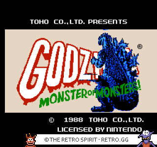 Game screenshot of Godzilla: Monster of Monsters!