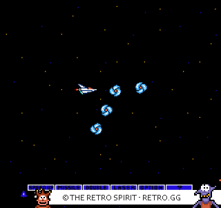 Game screenshot of Gradius