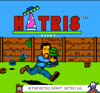 Game screenshot of Hatris