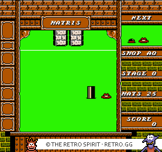 Game screenshot of Hatris