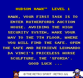 Game screenshot of Hudson Hawk