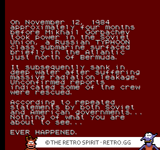 Game screenshot of The Hunt for Red October