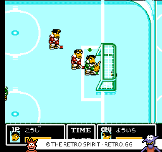 Game screenshot of Ike Ike! Nekketsu Hockey-bu: Subette Koronde Dairantou