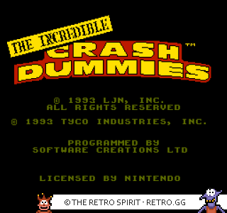 Game screenshot of The Incredible Crash Dummies