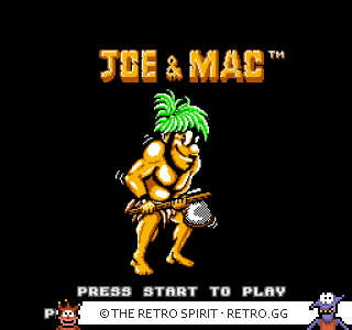 Game screenshot of Joe & Mac