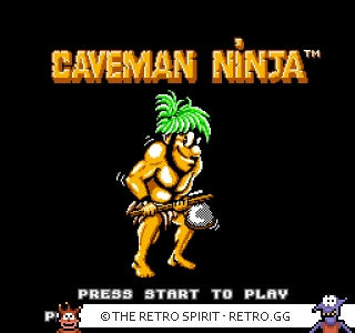 Game screenshot of Joe & Mac: Caveman Ninja
