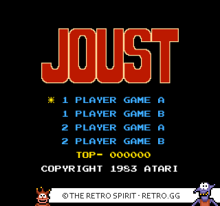 Game screenshot of Joust