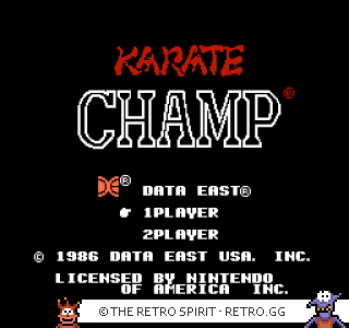 Game screenshot of Karate Champ