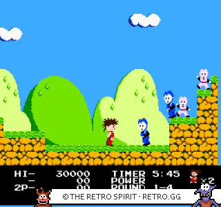 Game screenshot of Kid Niki: Radical Ninja