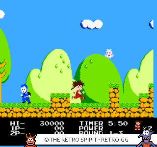 Game screenshot of Kid Niki: Radical Ninja