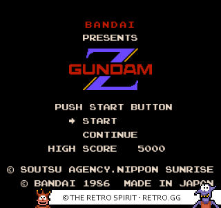 Game screenshot of Kidou Senshi Z Gundam: Hot Scramble