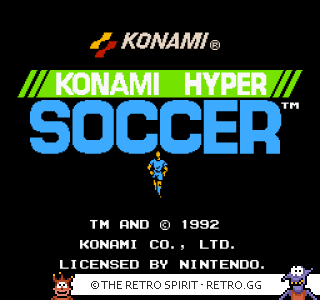 Game screenshot of Konami Hyper Soccer