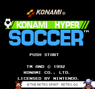 Game screenshot of Konami Hyper Soccer