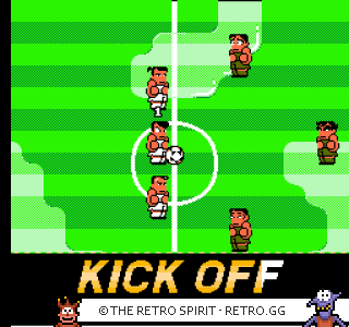 Game screenshot of Kunio-kun no Nekketsu Soccer League