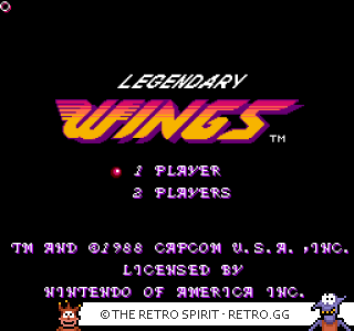 Game screenshot of Legendary Wings