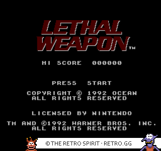 Game screenshot of Lethal Weapon