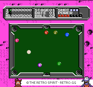 Game screenshot of Lunar Pool