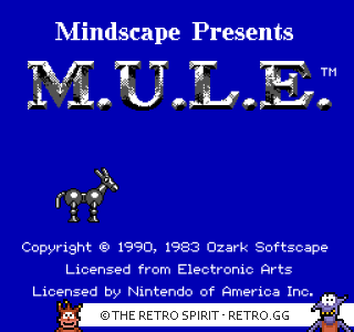 Game screenshot of M.U.L.E.