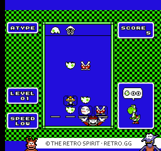 Game screenshot of Mario & Yoshi