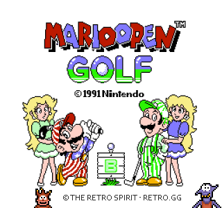 Game screenshot of Mario Open Golf