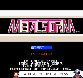 Game screenshot of Metal Storm