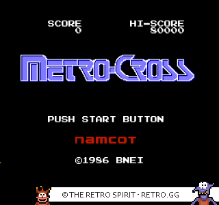 Game screenshot of Metro-Cross