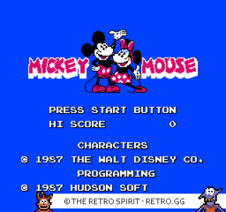 Game screenshot of Mickey Mouse: Fushigi no Kuni no Daibouken