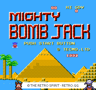 Game screenshot of Mighty Bomb Jack