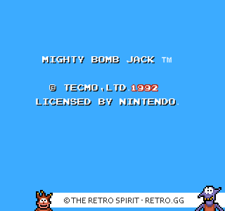 Game screenshot of Mighty Bomb Jack
