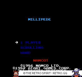 Game screenshot of Millipede
