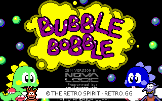 Game screenshot of Bubble Bobble
