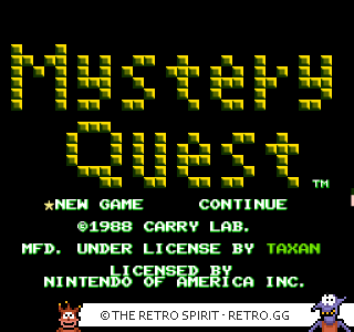 Game screenshot of Mystery Quest