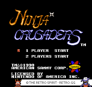 Game screenshot of Ninja Crusaders