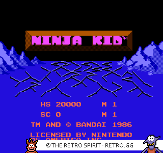 Game screenshot of Ninja Kid