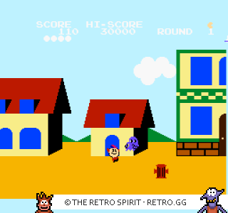 Game screenshot of Pac-Land