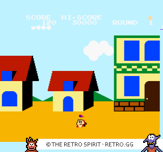Game screenshot of Pac-Land