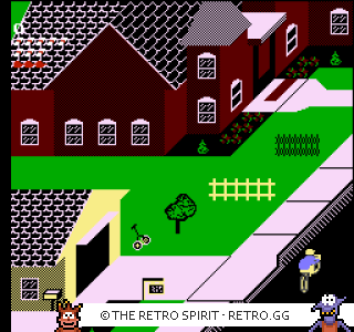 Game screenshot of Paperboy