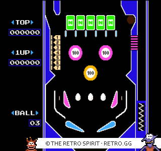 Game screenshot of Pinball