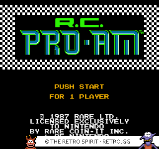 Game screenshot of R.C. Pro-Am