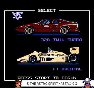 Game screenshot of Rad Racer