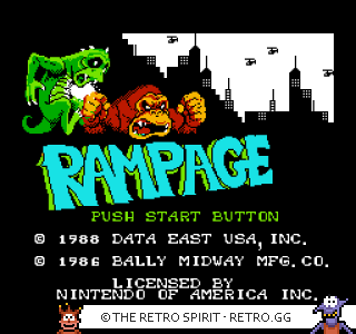 Game screenshot of Rampage