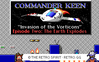 Game screenshot of Commander Keen 2: The Earth Explodes