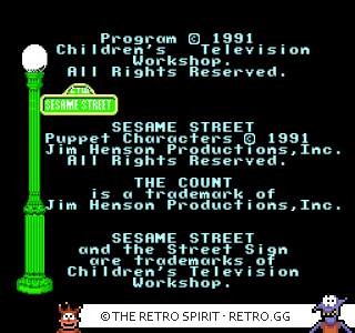 Game screenshot of Sesame Street Countdown