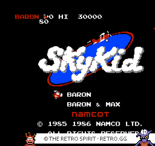 Game screenshot of Sky Kid