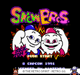 Game screenshot of Snow Brothers