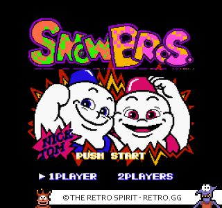 Game screenshot of Snow Brothers