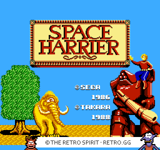 Game screenshot of Space Harrier
