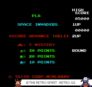 Game screenshot of Space Invaders