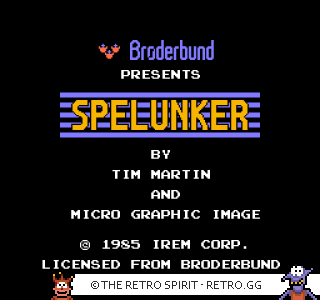Game screenshot of Spelunker